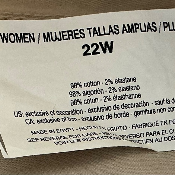 Gloria Vanderbilt 22W Jeans Mid-rise Capri Stretch Slimming Comfort Gift - Picture 13 of 15